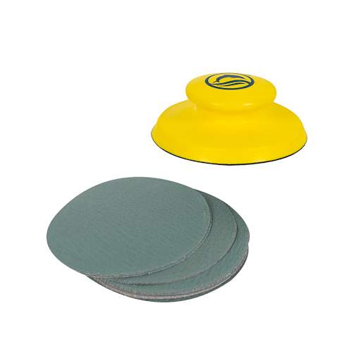 Sanding Block and 10 Hook and Loop 5 in. Discs Kit