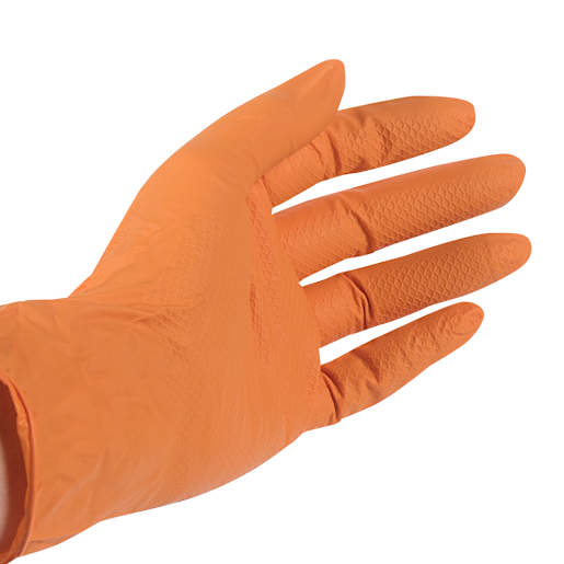 Orange Latex Gloves Large