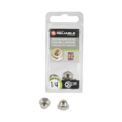 Cap Nuts 1/4 in. Pkg/4