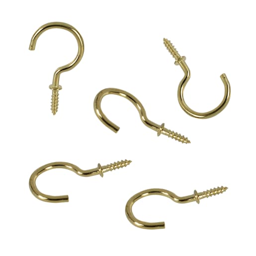 1 in. Cup Hooks Pkg/5