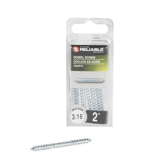 Steel Newel Fasteners 3/16 in. x 2 in. Pkg/6