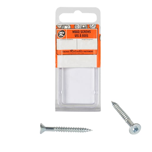 Flat Head Wood Screws 3 1/2 in. n° 12 Pkg/18