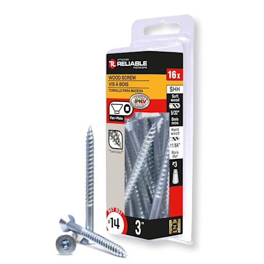 Vis à bois 3 po n° 14 T.P. Pqt/16