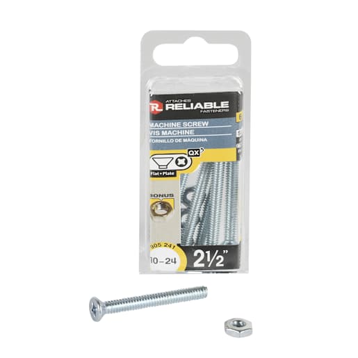 Machine Bolts 10-24 x 2 1/2 in. Pkg/6