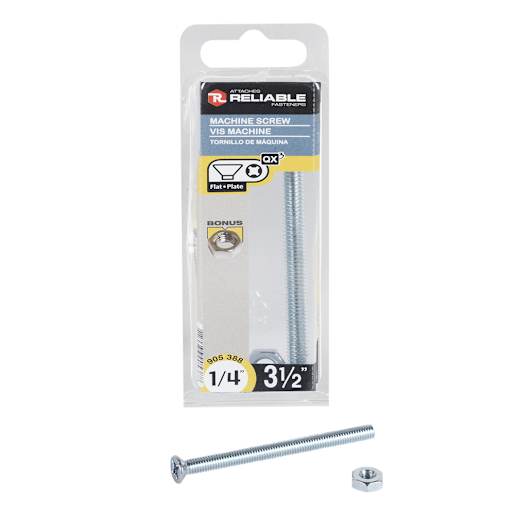 Boulons mécaniques T.P. 1/4-20 x 3 1/2 po Pqt/3