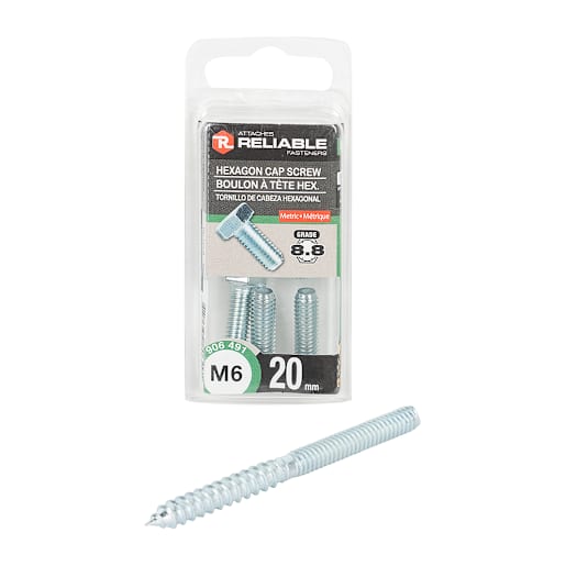 Metric Hex Bolts M6 x 20 mm Pkg/4