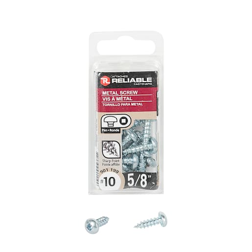 Metal Screws 5/8 in. n° 10 Pkg/15