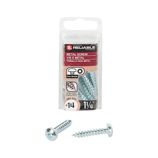 Metal Screws 1-1/4 in. n° 14  Pkg/8