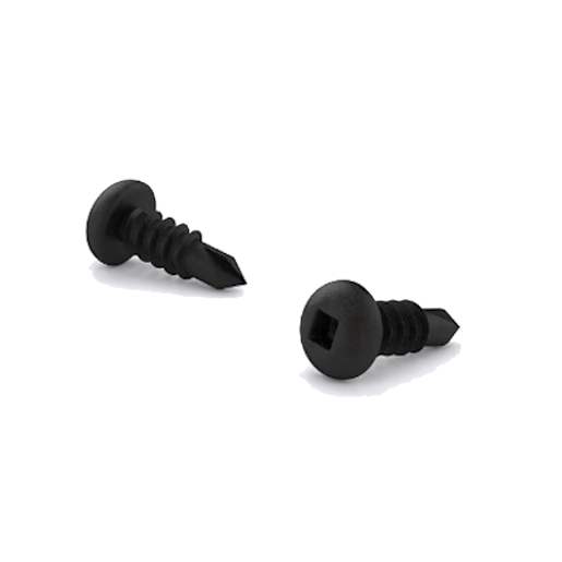 Black Self-Drilling Metal Screws TEK 1/2 in. n° 8 Pkg/100