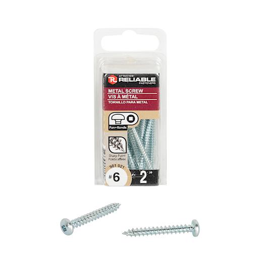 Metal Screws 2 in. n° 6 Pkg/12