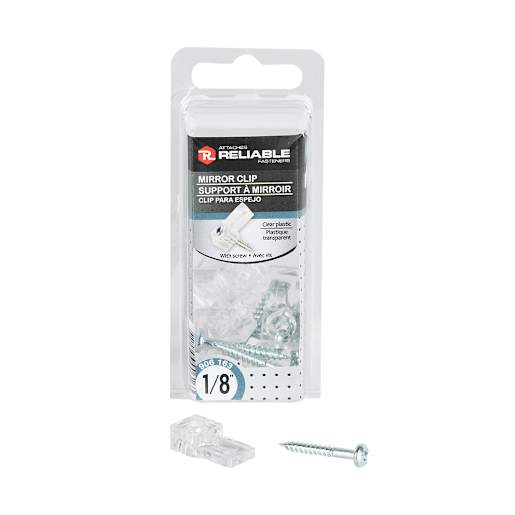 Supports pour miroir 1/8 po Pqt/8 ATTACHES RELIABLE