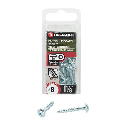 Particle Screws 1 1/8 in. n° 8 Pkg/16