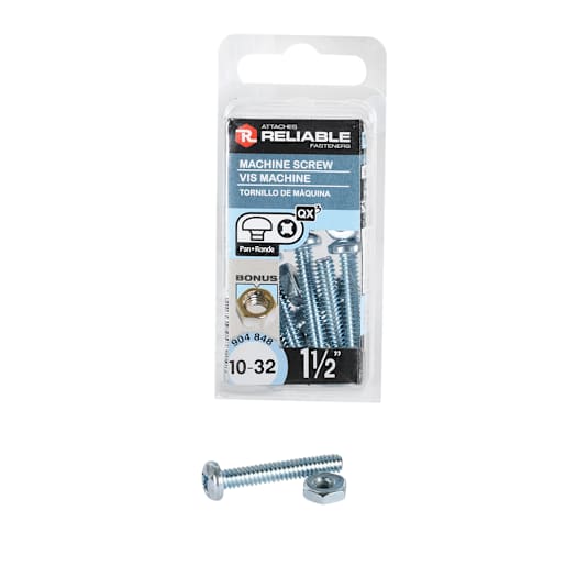 Machine Bolts 10-32 x 1 1/2 in. Pkg/8