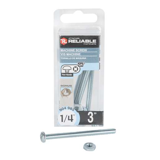 Machine Bolts 1/4-20 x 3 in. Pkg/3