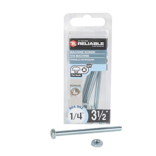 Boulons mécaniques T.R. 1/4-20 x 3 1/2 po Pqt/3