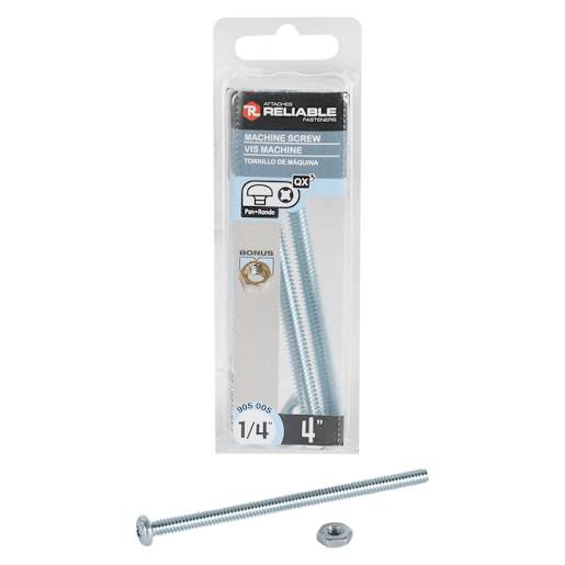 Machine Bolts 1/4-20 x 4 in. Pkg/3