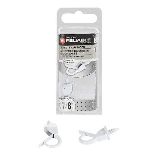 7/8 in. Cup Hooks Pkg/3