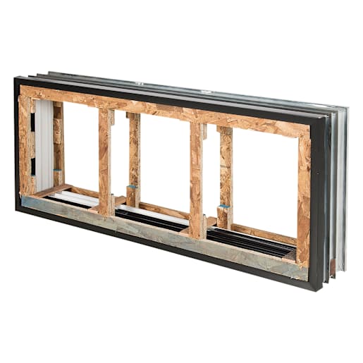 Cadre pour fenêtre de fondations (3 sections) 56 po x 24 po x 8 po