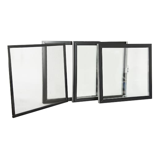 Volets coulissants pour fenêtre de fondations (3 sections) 56 po x 24 po