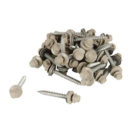 1 1/2 in., n° 9 Grey Sheet Metal Screws - Box of 100