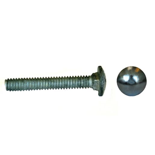 Boulon de carrosserie galvanisé 3/8 po x 6 po