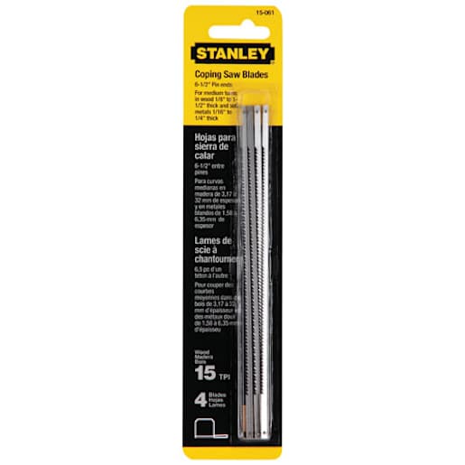 Coping Saw Blades 6 1/2 in. Pkg/4