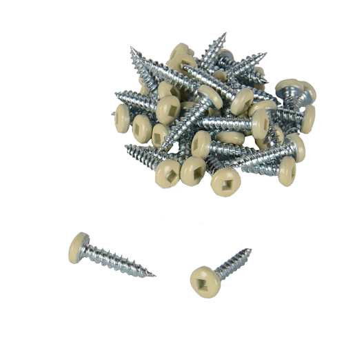 Cream Soffit Screws 5/8 in. n° 6 R.H. Pkg/100