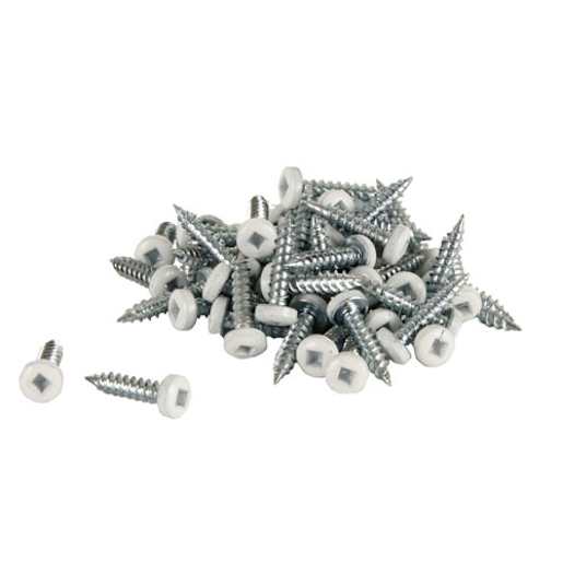 White Soffit Screws 1 1/4 in. n° 8 R.H. Pkg/100