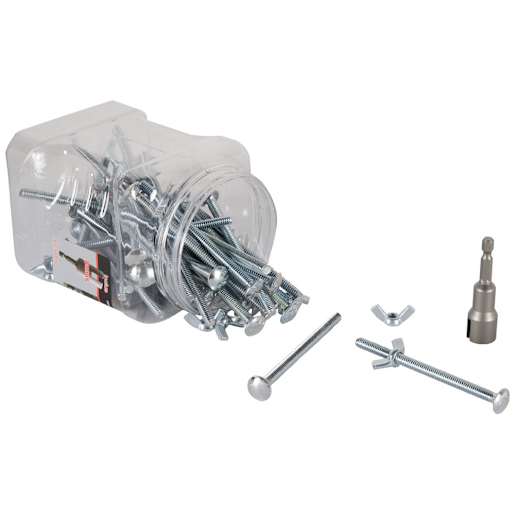 Boulons et écrous pour abri d'auto 1/4 po x 4 po Pqt/40
