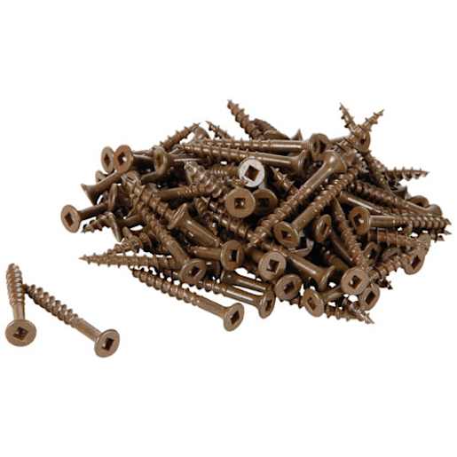 Vis à bois traité brune 2 1/4 po n° 6 T.P. Pqt/500