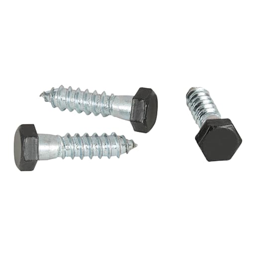 Black Lag Screw 1/2 in. x 2 in. Pkg/3