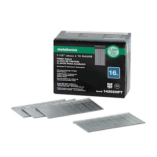 n° 16 Finishing Nail Strips 1 1/2 in. Pkg/2500