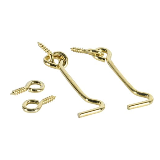 2 1/2 in. Gate Hooks & Eyes Pkg/2