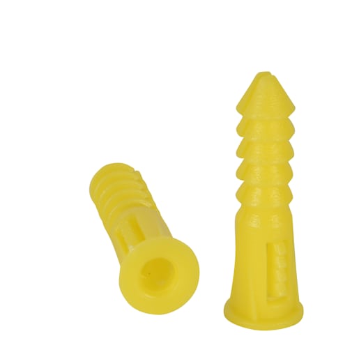 Chevilles de plastique n° 6, 3/16 po Pqt/10