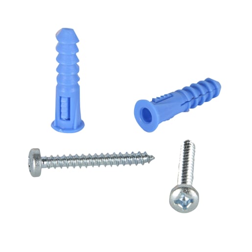 Chevilles de plastique n° 8, 1/4 po Pqt/8