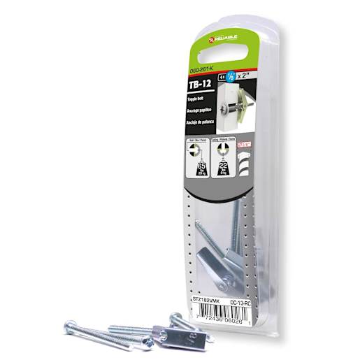 Toggle Bolts 1/8 in. x 2 in. Pkg/4