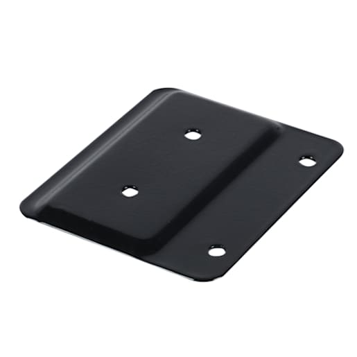 PYLEX Horizontal PatioAnchor PlateBlack 2 in. x 4 in.
