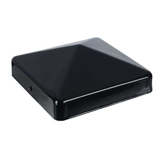 Capuchon métallique pour poteau noir lustré 4 po x 4 po PYLEX