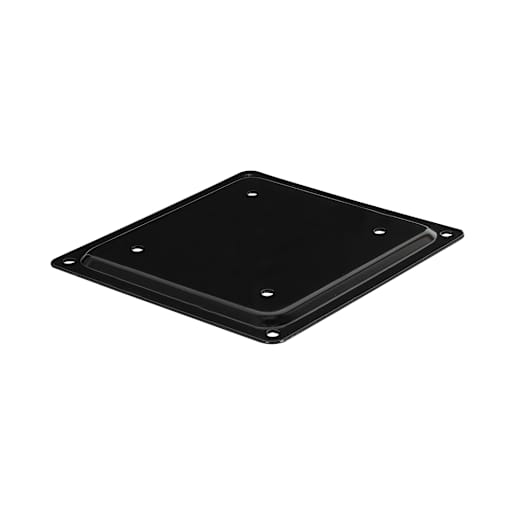 PYLEX Patio Anchor Plate Black 6 in. x 6 in.