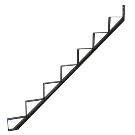 PYLEX 7-Step Black Steel Stair Stringer