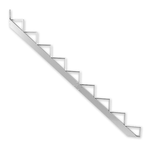 Limon d'escalier en aluminium blanc 9 marches PYLEX
