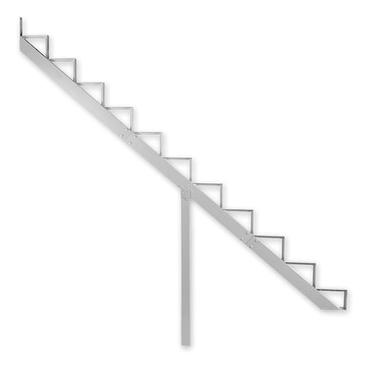 PYLEX 11-Step White Aluminum Stair Riser