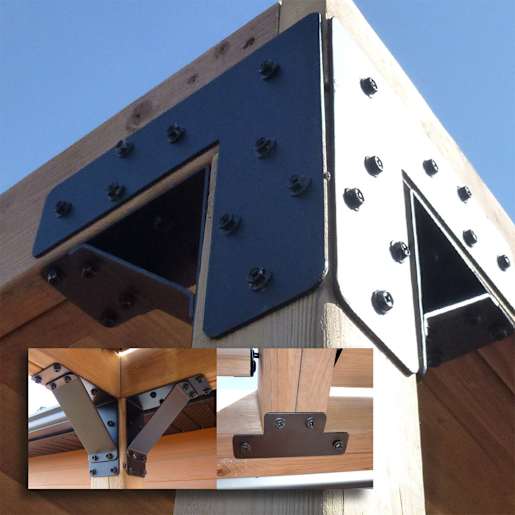 Équerres pour pergola Ens/4 PYLEX