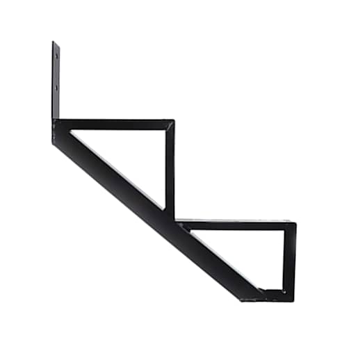 PYLEX 2-Step Black Aluminum Stair Stringer Collection 10.