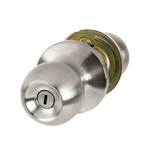 Regina Bathroom Door Knob Satin Chrome