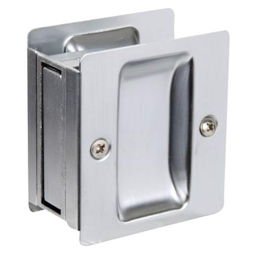 Passage Pocket Door Pull Satin Chrome