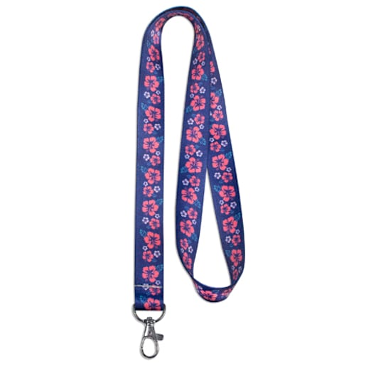 Hibiscus Leash Keychain
