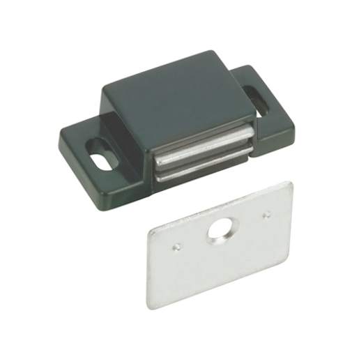 Plastic Single Magnetic Latch Black
