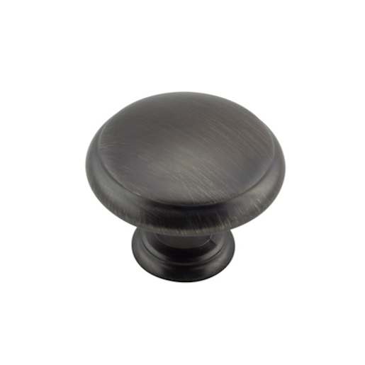 Bouton d'armoire en métal Estérel nickel antique 30 mm
