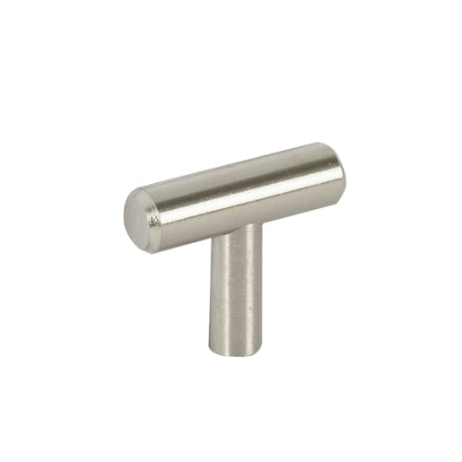Bouton d'armoire en métal Washington nickel brossé 40 mm
